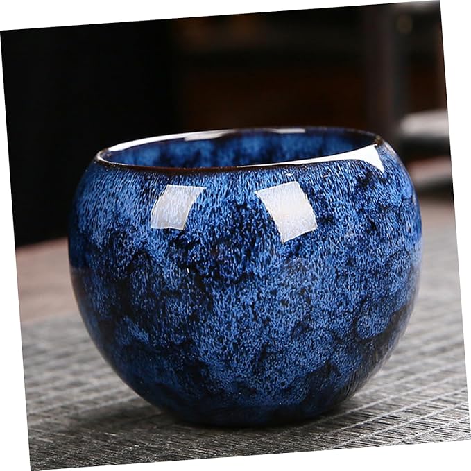 BESPORTBLE Ceramic Teacup Japanese Sake Cup Antique Tea Cup Asian Tea Cups Cover Water Tumbler Latte Cups Juice Cups Drinking Mugs Kungfu Tea Cups Handleless Ceramic Cup Simple Ceramics Glass