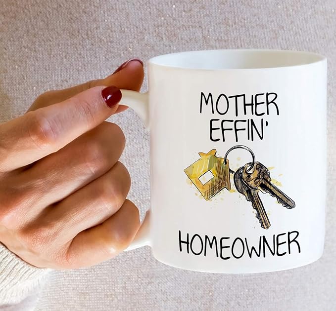 Retreez Funny Mug - Mother Effin Homeowner New Housewarming 11 Oz Ceramic Coffee Mugs - Funny, Sarcasm, Sarcastic, Motivational, Inspirational birthday gifts for friends, coworkers, dad mom her him
