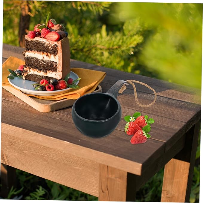 Vintage Ceramic Japanese Bowl Set for Soup and Noodles Large Size with Handle for Outdoor Camping and Gatherings Creative Serving and Water Container