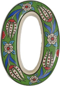 Large Ceramic Housewarming Sign Ceramic Address Plaque House Numbers Sign Door Personalized Coloured Decorative Hand Decoratede Housewarming Gifts Tulip Design 12 * 9 cm (Green, 0)