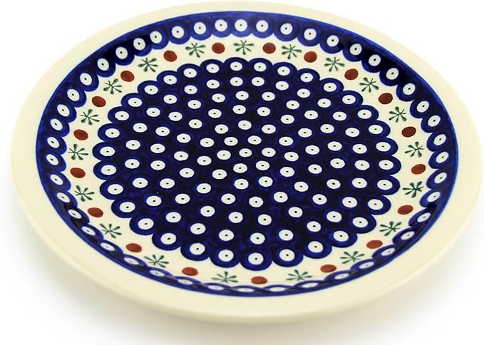 Polish Pottery Market Handmade Dinner Plate 10.75" Diameter by Zaklady Boleslawiec Poland - Dinnerware - Polish Stoneware