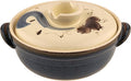 Ceramic/Clay Cooking Pot, Japanese Donabe, Chinese Ceramic/Casserole/Earthen Pot Cookware Stew Pot Stockpot with Lid Small Steam, Flower Pattern, 3.4QT