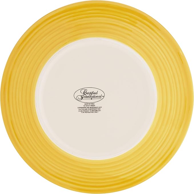 Valencia 8.75" Ceramic Dessert Plates Set of 4 – Multicolor Boho Style Glazed Plates, Dishwasher & Microwave Safe, Vibrant Ceramic Side Plates for Indoor Outdoor Use
