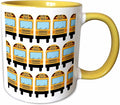 3dRose School Bus 15oz Two-Tone Yellow Mug