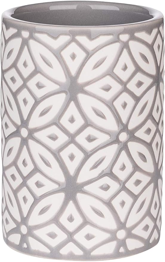 Groovy Bathroom Accessories Set - Complete Bath Accessory Sets Includes Soap Dispenser, Toothbrush Holder, Tumbler, Soap Dish,
