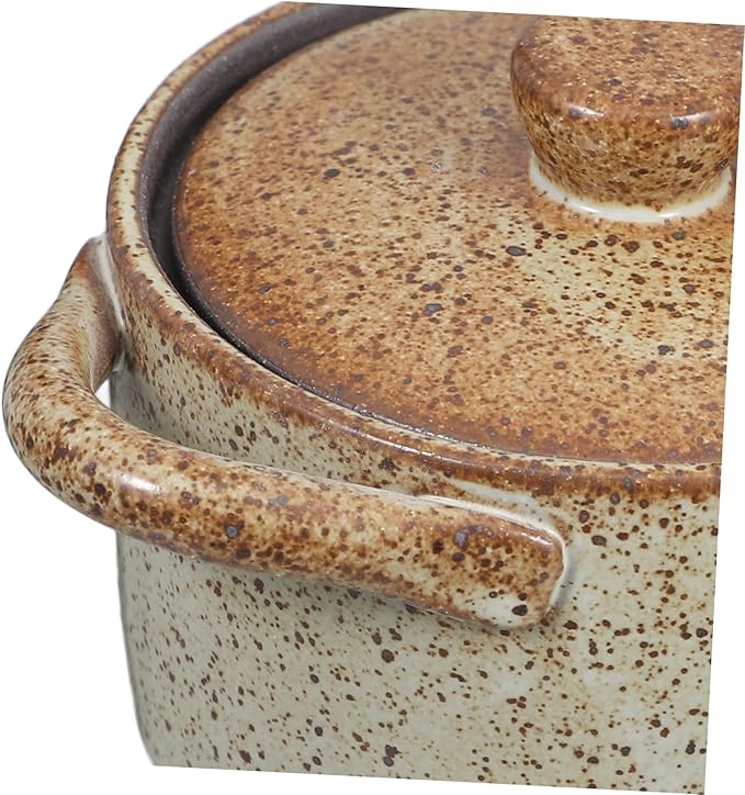 Small Stew Bowl Ceramic Pot Pottery Jar Sealed Lid Steamed Egg Bowl Lidded Ceramic Stewing Pot
