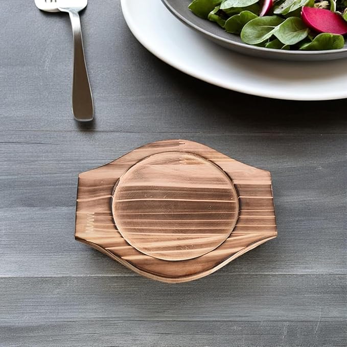 2pcs Korean Stone Bowl Trivet Wooden Trivets for Hot Dishes Hot Pot Base Wood Serving Tray Casserole Ceramic Pot Mat Cup Coasters for Home Restaurant Cooking Soup & Food (Inner Circle: 13.5cm)