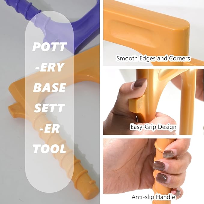 Plastic Pottery Ball Opener Tool For Ceramics, Ergonomic Pottery Base Bottom Guide For Perfect Artisan Creations