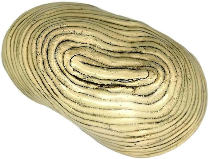 Large Modern Ceramic Sculpture Hollow Shaped Handmade Stoneware Contemporary Art Textured For Table Or Floor 29cm/11in
