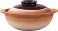 Casserole with Lid - Chinese, Japanese, Korean Stoneware Clay Pot - Ceramic Earthenware Stewpot for Family Restaurants