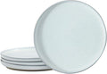 Hasense Ceramic Dessert Plates Set – 8 Inch Premium Proclaim Dishes, 4 Piece Greyish White Plates Set Ideal for Serving Dessert, Snack or Vegetable, Dishwasher Safe and Microwave Safe for Daily Dining