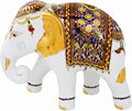 NOVICA White Animal Themed Ceramic Sculpture 'Elegant Elephant'