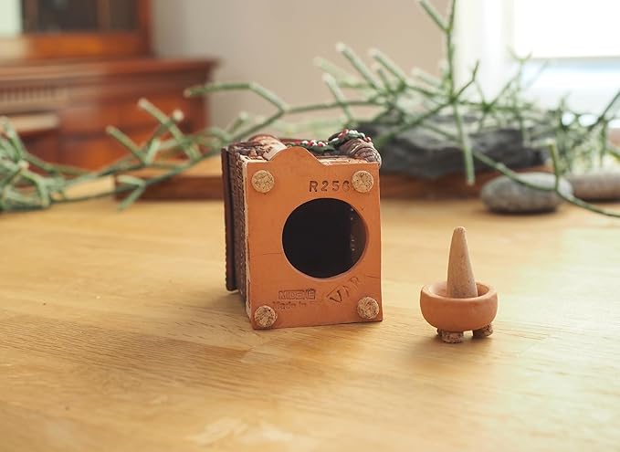 Ceramic Houses and Villages Collection - Handmade Cone Incense Holder Decoration Handcrafted Collectible Miniature Historical Pfister House in Colmar, Alsace, France R256
