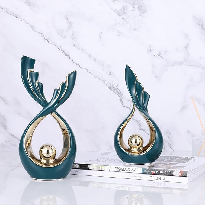 Sculptures Statues Ceramic Decorative Statue, Modern Abstract Decoration Sculptures, Sculpture Decoration for Bedroom, Table Decoration, Sideboard Living Room