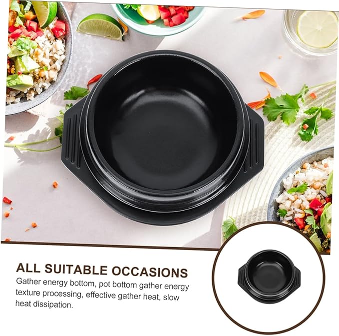 Korean Stone Pot Ceramic Stew Pot Cooking Tray High-temperature Resistant Non-stick Ceramic Kitchenware