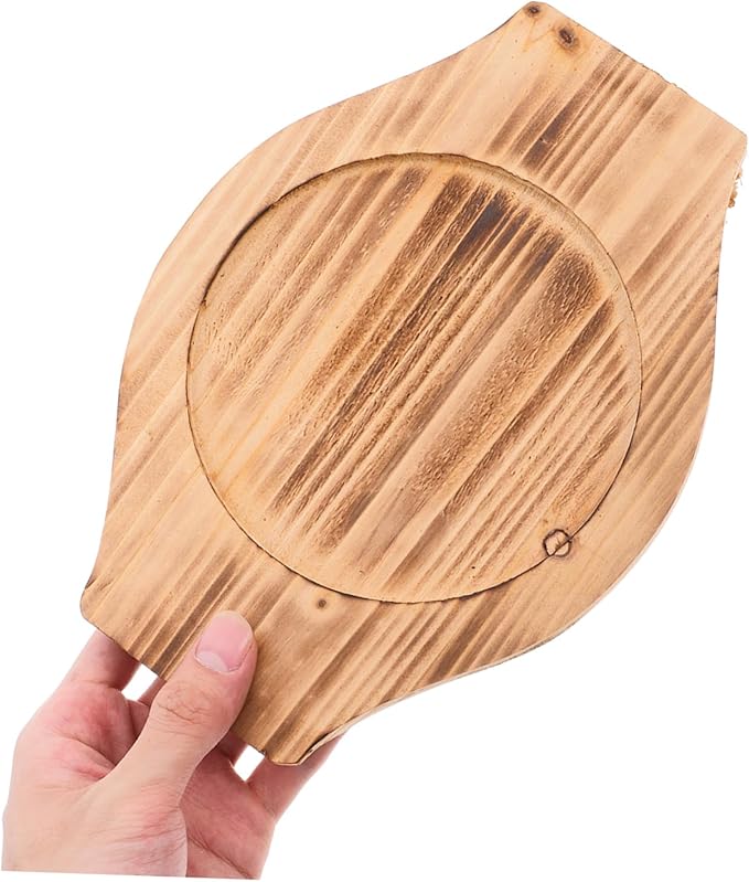 Wooden Stone Bowl Mat - Pot Holder for Korean Stone Bowls and Sturdy Base for Serving Dishes and Reducing Noise at Dining Table Inner Diameter
