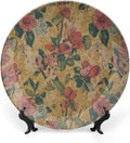 Spain Exotic Thibaut Floral Vintage Plates of 6", 7", 8", 10", Customize Christmas Ceramic Ornaments Dessert Plates Gifts Wedding Housewarming Gifts Office, Including Bracket And Special Hook