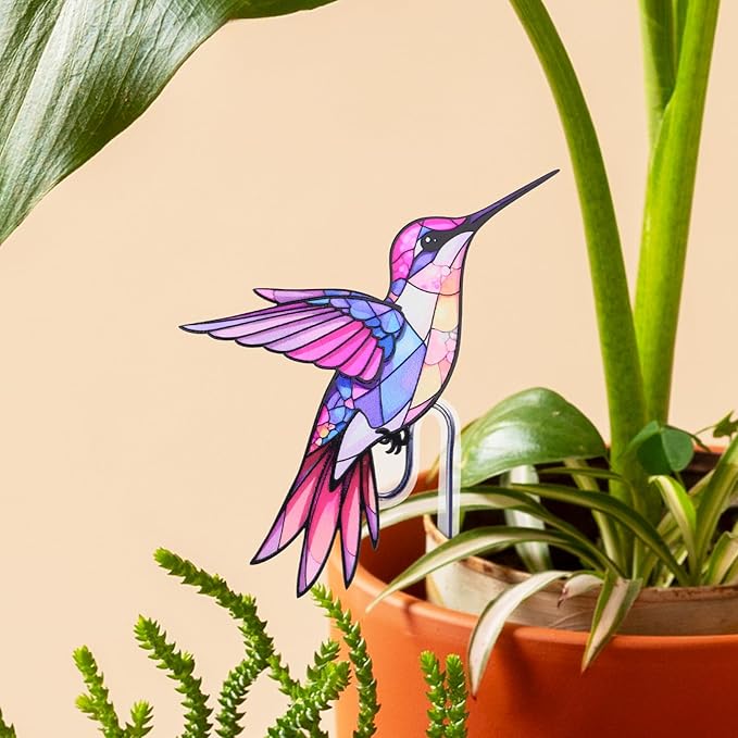 Hummingbird Gifts for Women, Hanging Plant Planter for Indoor Outdoor Garden, Mothers Day Birthday Gifts for Mom Grandma from Daughter Son, Bird Lover Plant Pots Accessories