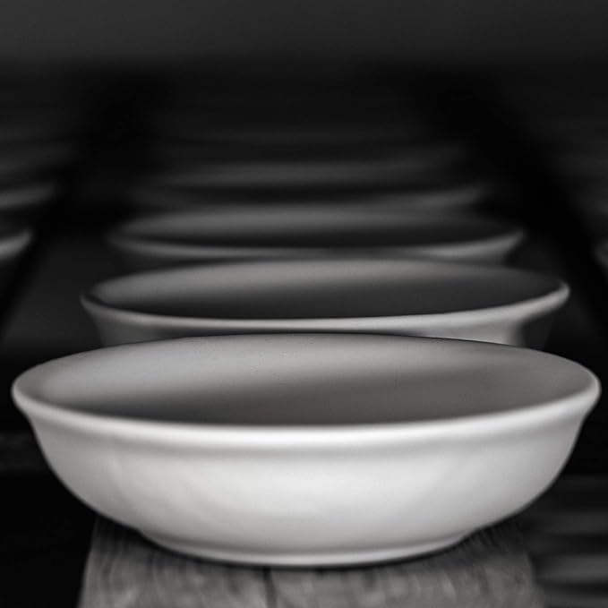 City to Cottage Handmade White And Black Pottery Polka Dot Glazed 7.3inch/18.5cm, 14oz/400ml Salad, Pasta, Fruit, Cereal, Soup Bowl | Unique Ceramic Dinnerware, Housewarming Gift