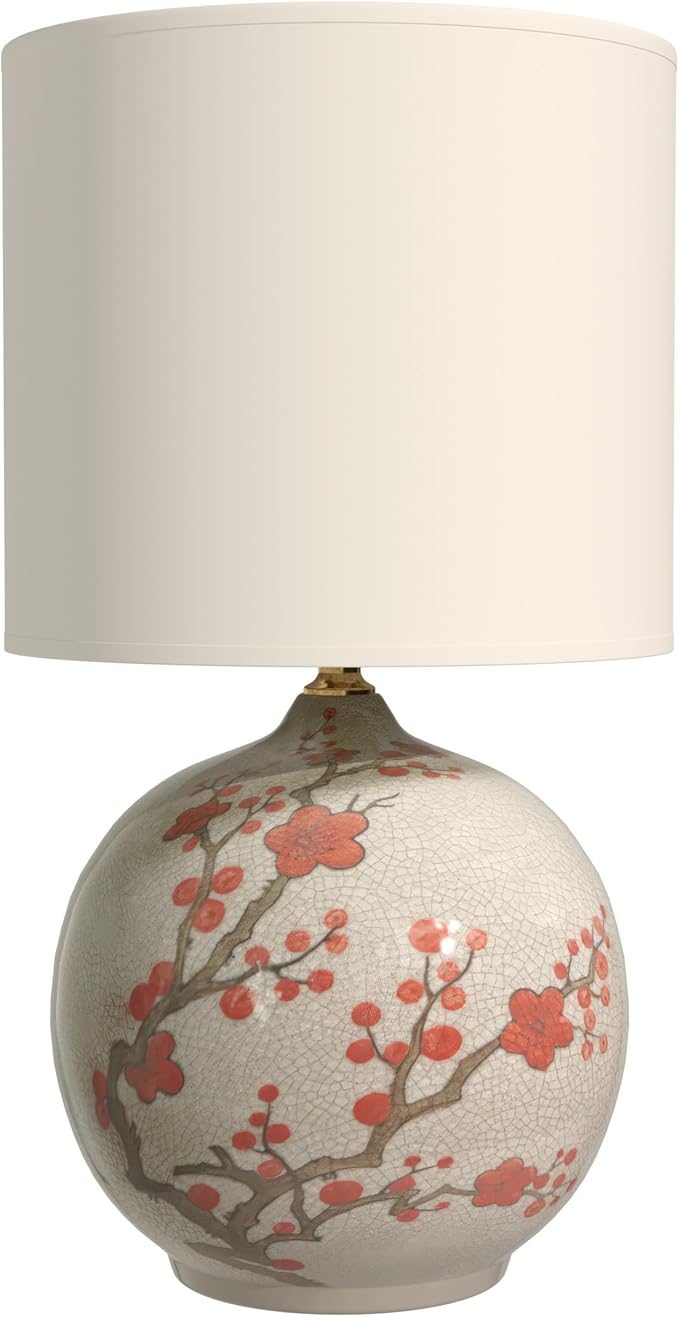 Red Lantern 20" Cherry Blossom Vase Lamp