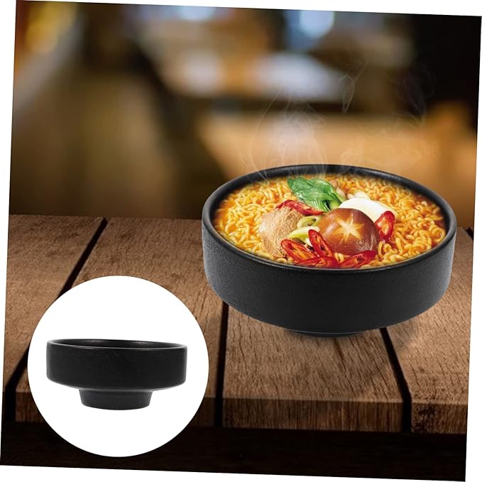 Alipis 1Pc Retro Japanese Frosted Ceramic Noodle Bowl Creative Instant Ramen Bowl Portable Soup Bowl for Home Use for Parties Family Gatherings and Daily Dining