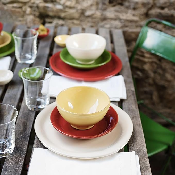 VIETRI Cucina Fresca Saffron Soup/Cereal Bowl, 6-Inch, Made Of Earthenware Kitchen Dinnerware