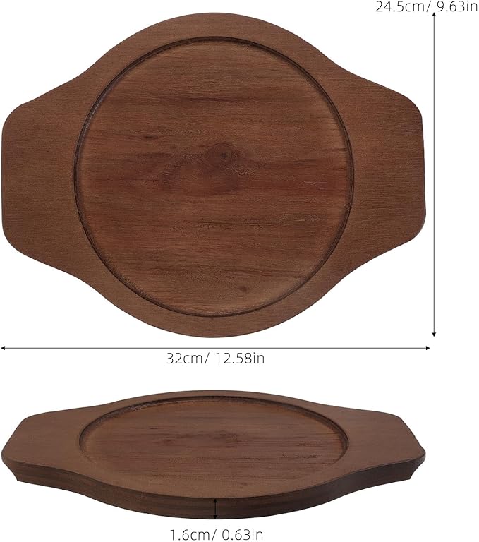 Korean Stone Bowl Wood Base: Anti-Scalding Pot Holder Base - Kitchen Counter Trivet Stone Bowl Mats for Bibimbap Casserole Pot Tableware Protection Kitchen for 8.35“