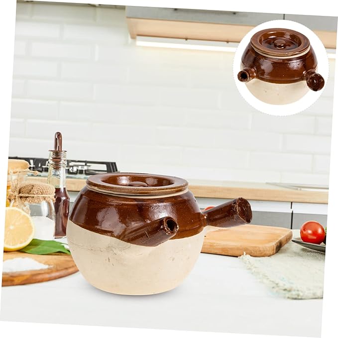 Old Fashioned Medicine Pot Pottery Clay Cooking Pot Traditional Chinese Medicine Cooker Stove Cooking Casserole Medicine Boiling Pot Chinese Medicine Casserole Kitchen Accessory