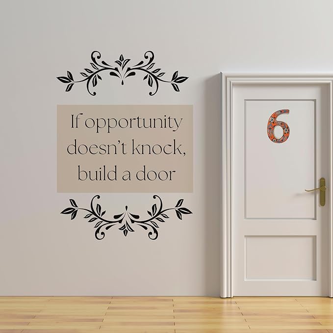 Large Ceramic Housewarming Sign Ceramic Address Plaque House Numbers Sign Door Personalized Coloured Decorative Hand Decoratede Housewarming Gifts Tulip Design 12 * 9 cm (Orange, 6)