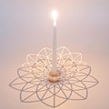 Oshadow Lotus Candle Holder - Candle Holder for Cute Decor - Decorative Candle Sticks Holder Decor - Flower Shaped Candleholder for Taper Candles,Coffee Table & Candles Home Decor - Boho Decor