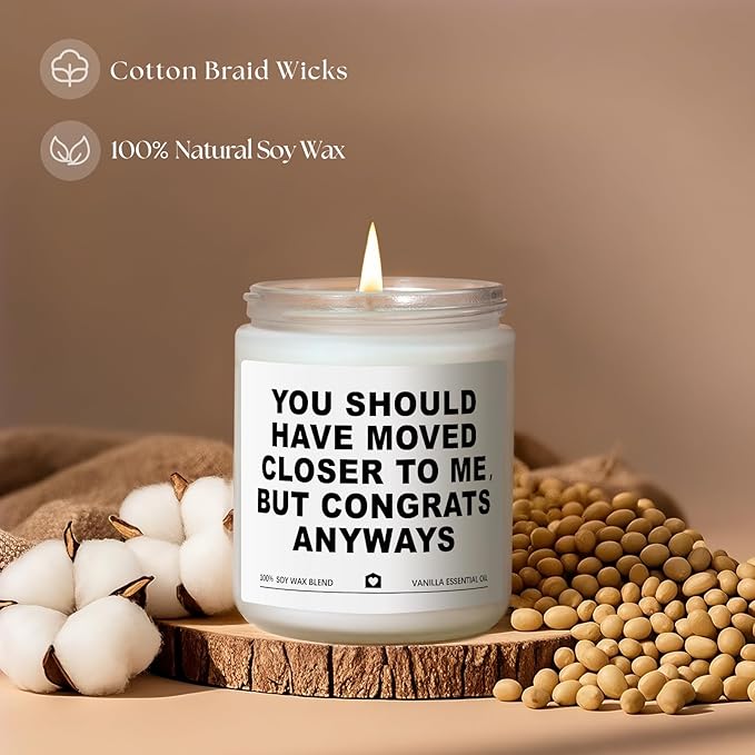 Housewarming Gifts New Home, Best Housewarming Gifts 2026 - Handmade Vanilla Scented Candle - New Home Gift Candle Ideas, House Warming Gift for Friends Couple New Homeowner (7oz)