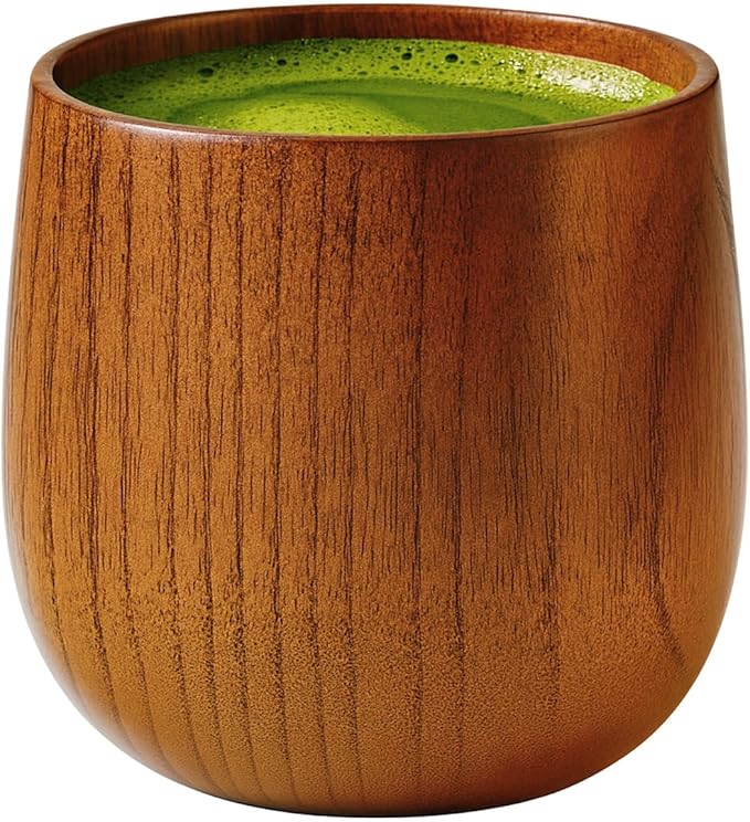 JapanBargain 4079, Wooden Tea Cup Water Coffee Mug Japanese Zen Style Teacup 4 ounce 120ml