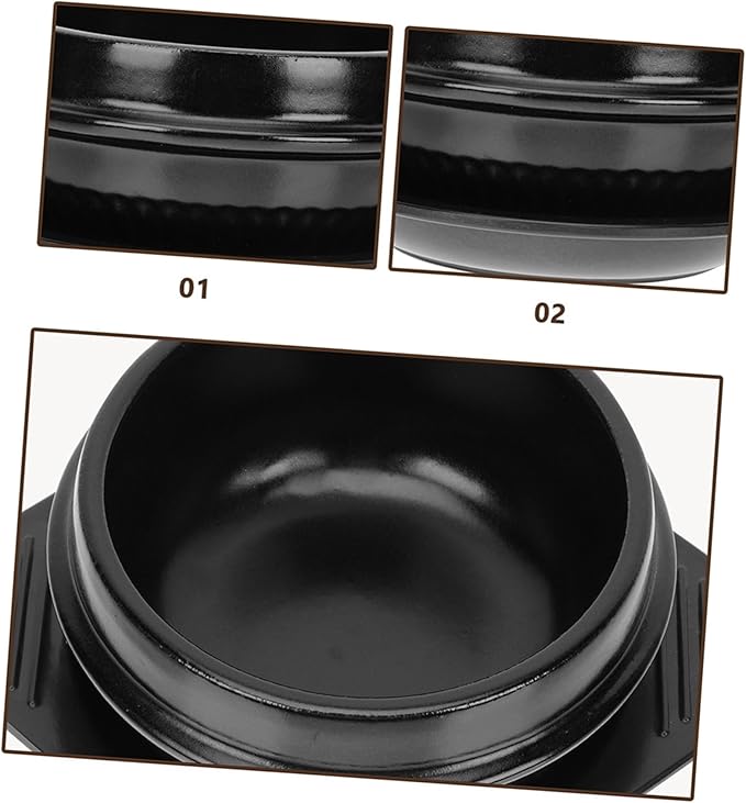 Korean Stone Pot Ceramic Stew Pot Cooking Tray High-temperature Resistant Non-stick Ceramic Kitchenware