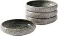 Uaral Salad Plate Appetizer Plate Stoneware Serving Dishes,Japanese Dish Set of 4,5.5 inch 14 oz (Emerald Green)