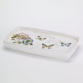 Avanti Linens - Vanity Tray, Ceramic Countertop Organizer, Artistic Home Decor (Butterfly Garden Collection)