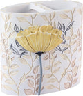 Avanti Linens - Toothbrush Holder, 100% Hand-Painted Resin Bathroom Accessories, Floral Home Decor (Marielle)