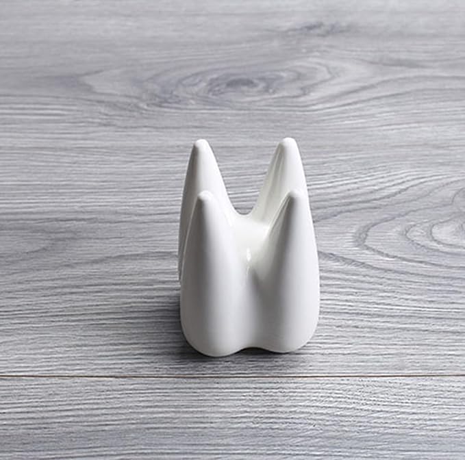 1 PC Creative Tooth Shaped Garden Succulent Ceramic Flower Pot Dental Toothbrush Holder Ceramic Storage Bucket Personalized Decoration Creative Birthday Gift Desktop Desk Decoration(Tooth)