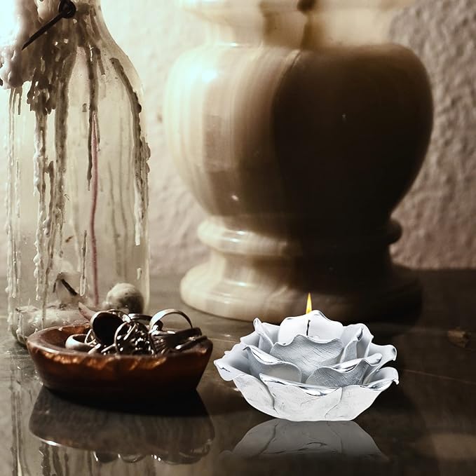 Lurrose Essence Cup Mantel Candlesticks Scented Candle Holder Fireplace Mantel Decor Vintage Candle Romantic Candles Tealight Holder Desktop Decor Banquet Fashion White Porcelain Container