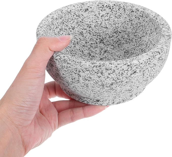 Korean Stone Cooking Pot and Small Seafood Stew Bowl 14pcs Granite Stone Bibimbap Rice Bowls for Commercial Use for Soup and Hot Pot