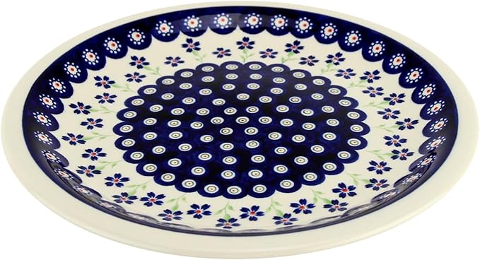 Polish Pottery Market Handmade Dinner Plate 10.75" Diameter by Zaklady Boleslawiec Poland - Dinnerware - Polish Stoneware