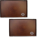 Generic 2pcs Set, Grain Pattern Tea Serving Tray, Japanese Traditional Style, 10 x 6.3inches, Made in Japan