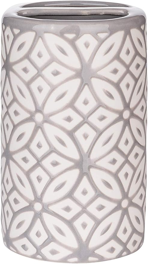 Groovy Bathroom Accessories Set - Complete Bath Accessory Sets Includes Soap Dispenser, Toothbrush Holder, Tumbler, Soap Dish,