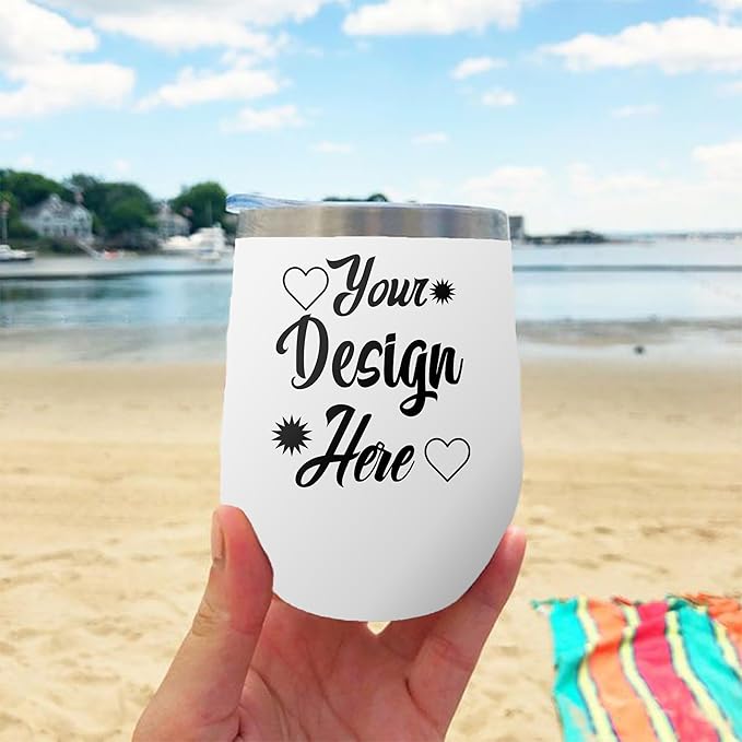 Sexy Smart Korean White Ceramic Asian Coffee & Tea Gift Mug or Korea Cup - 12oz Wine Tumbler Stainless Steel