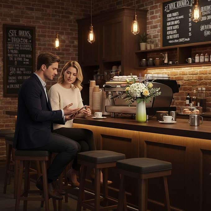 8 Inch Vase Ceramic Vase, Mini Bud Vases for Centerpieces, Bouquet, Plants, Pampas Grass, Bathroom, Tables, Entryway, Dinning Table, Shelf, Kitchen, Office, Coffee Home Decor (Gradient Green)
