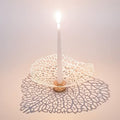 OShadow Leaf Candleholder - Candle Sticks Holder Decor for Coffee Table Decor - Decorative Candle Holders for candlesticks - Flower Shaped Candle Holder - Taper Candles - Leaf Decor for Shelf Decor