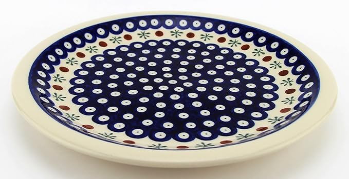 Polish Pottery Market Handmade Dinner Plate 10.75" Diameter by Zaklady Boleslawiec Poland - Dinnerware - Polish Stoneware