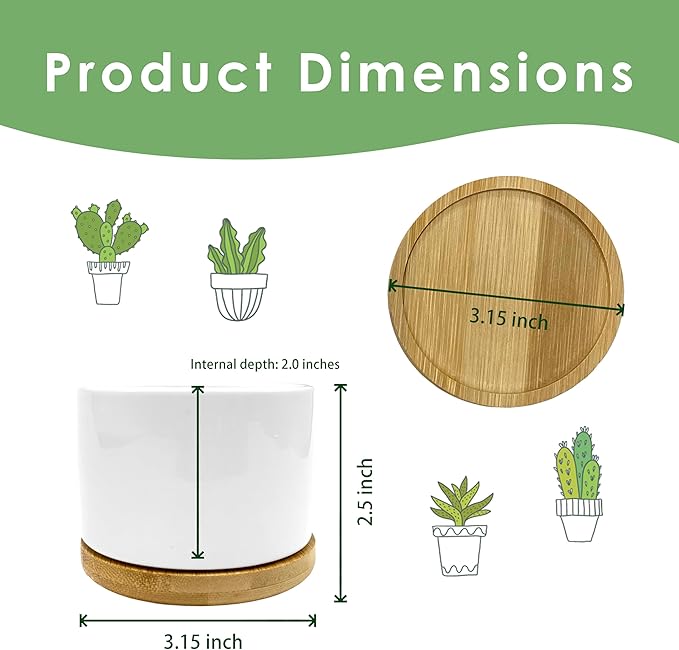 Housewarming Gifts New Home Plant Pots, Homeowner Hostess Gifts Succulent Planters, New Home Beginnings Memories Ceramic Plant Flower Pots for Home Office Desk Table Shelf(No Plants)