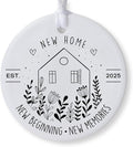 New Home Ornament 2025, House Warming Gift, New Beginning, Housewarming Gifts, Presents for Women, Couple, New Home Gifts, First Home Together, Home Owners Gift Idea