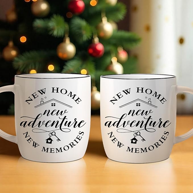 New Home House Warming Gifts, New Home Gift Ideas for Women Men Couple, Housewarming Closing Unique Gift for House Buyers, First Apartment Essentials Ceramic Coffee Mug13oz Est -67
