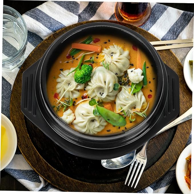PRETYZOOM Korean Stone Pot Ceramic Bibimbap Pot Cooking Stew Kitchen Cookware Bibimbap